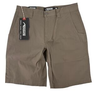 Mountain Khakis All Peak Shorts Mens Sz 30 Classic Fit Brown Organic Cotton 10"